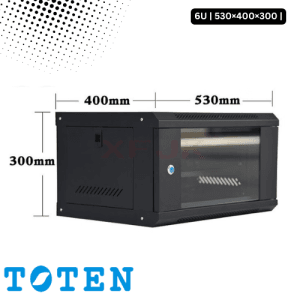 Toten 6U 600 x 450mm Wall Mount Server Rack